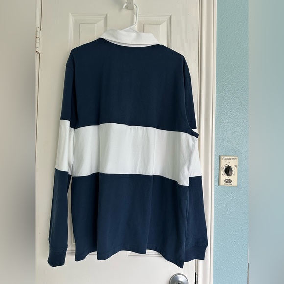 Levi's Men's Relaxed-Fit Long Sleeve Colorblocked Rugby polo size Large - Picture 3 of 5